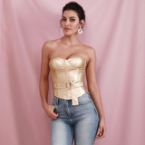 Gold Tube Top Support Elastic PU Top