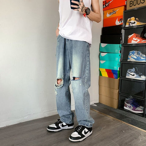The Rock Baggy Homme Classic Cargo Pocket Jeans