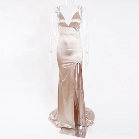 SAMIRA Satin Gown