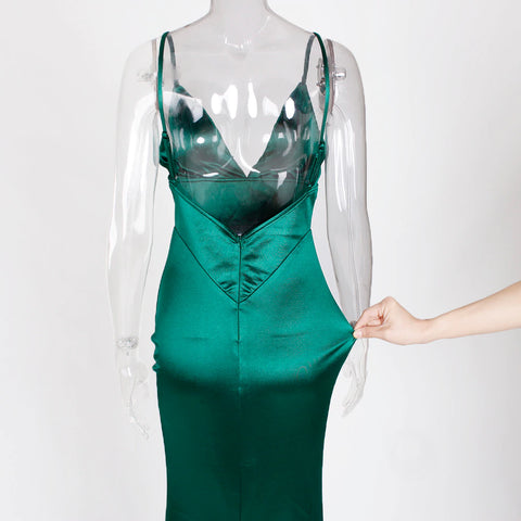 SAMIRA Satin Gown