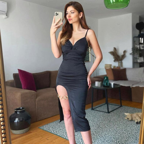 FIGURE EIGHT Satin Dress