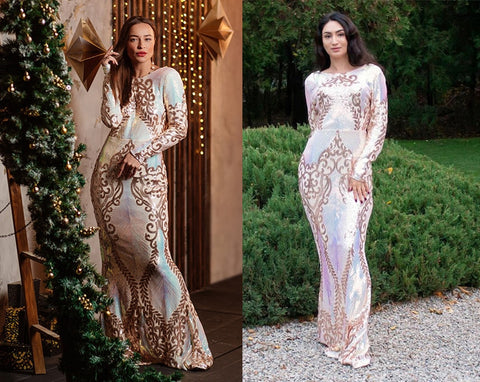 TINA HOLLY Sequins Gown