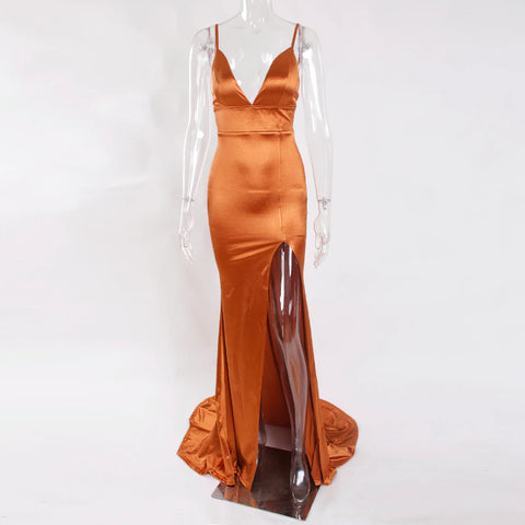 SAMIRA Satin Gown