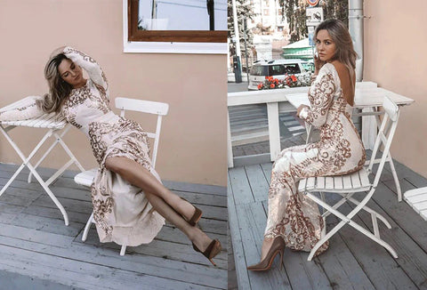 TINA HOLLY Sequins Gown