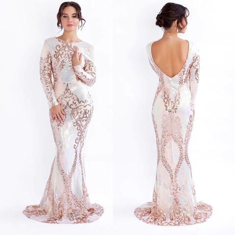 TINA HOLLY Sequins Gown