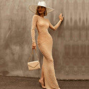 Gown with Pearl Drops