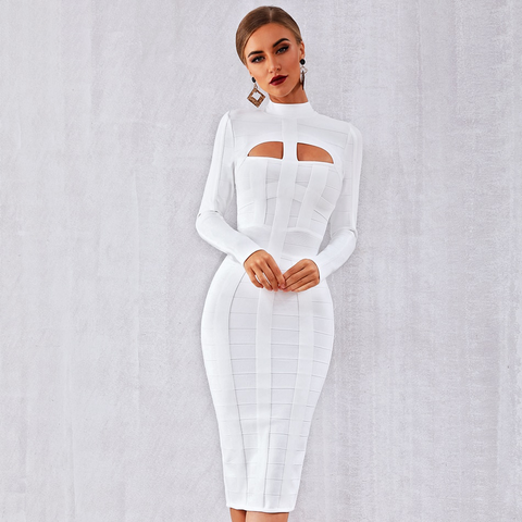 White Biker Cut Out Dress