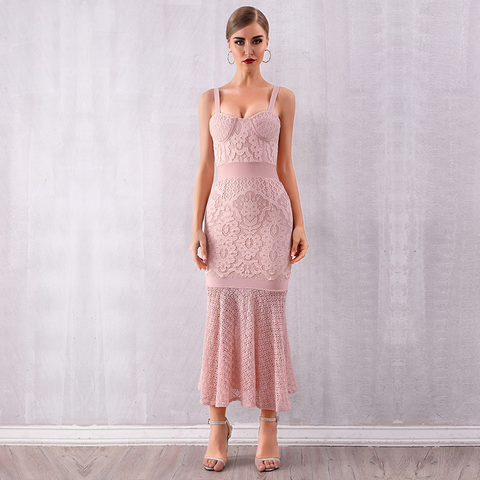 Embroidered in Pink Dress