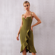 Ruffle in Army Green