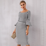 B&W Striped Dress