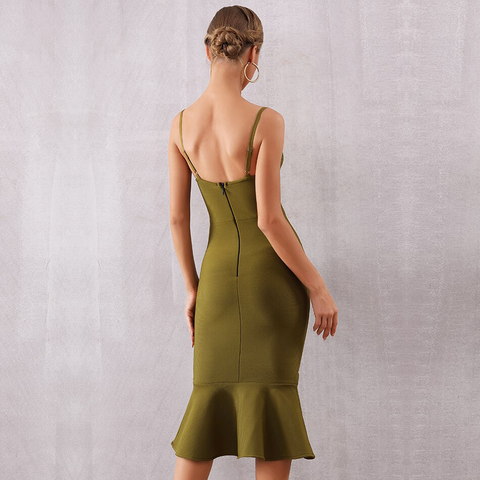 Ruffle in Army Green