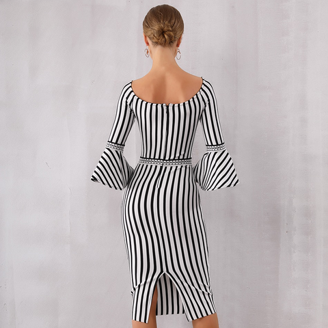 B&W Striped Dress