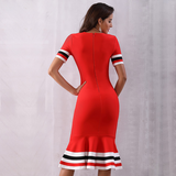 Glossy Red Tommy Dress