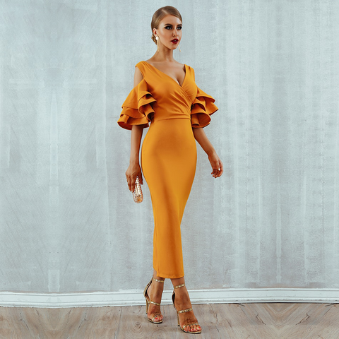 Butterfly Ruffle Dress