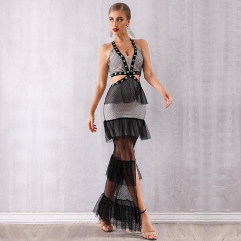Frill Style Silver Dress