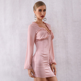 Frill Neck Casual Dress