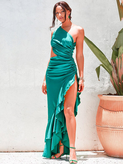 Alexis Satin Party Maxi Dress
