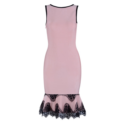 Dazzling Pink Mermaid Dress