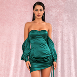 Green Off-The-Shoulder Tube Top