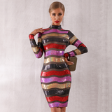 Multi-Coloured Sequin Dress