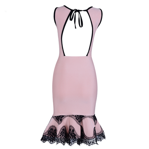 Dazzling Pink Mermaid Dress