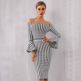 B&W Striped Dress