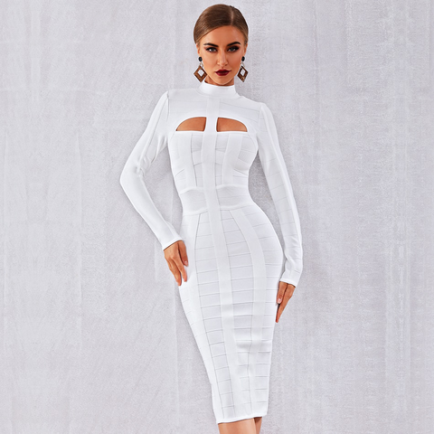 White Biker Cut Out Dress