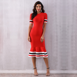 Glossy Red Tommy Dress