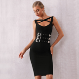 Black with Belt Party Dress