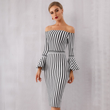 B&W Striped Dress