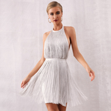 White Tassel Dress