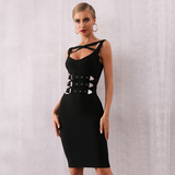 Black with Belt Party Dress