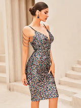 Alia Sequins Dress