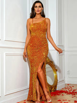 Heena Orange Dress