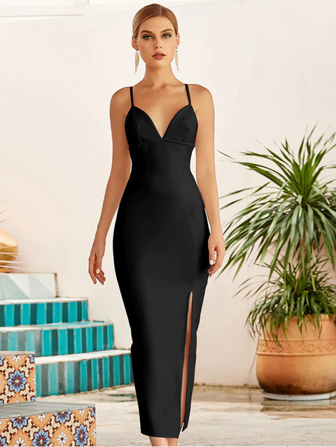 Bella Black Bandage Dress
