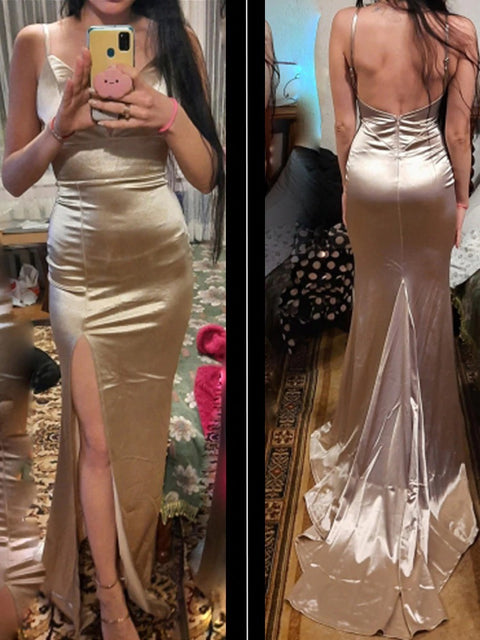 SAMIRA Satin Gown