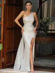 Tunisia Silver Sequins Gown
