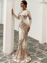 TINA HOLLY Sequins Gown